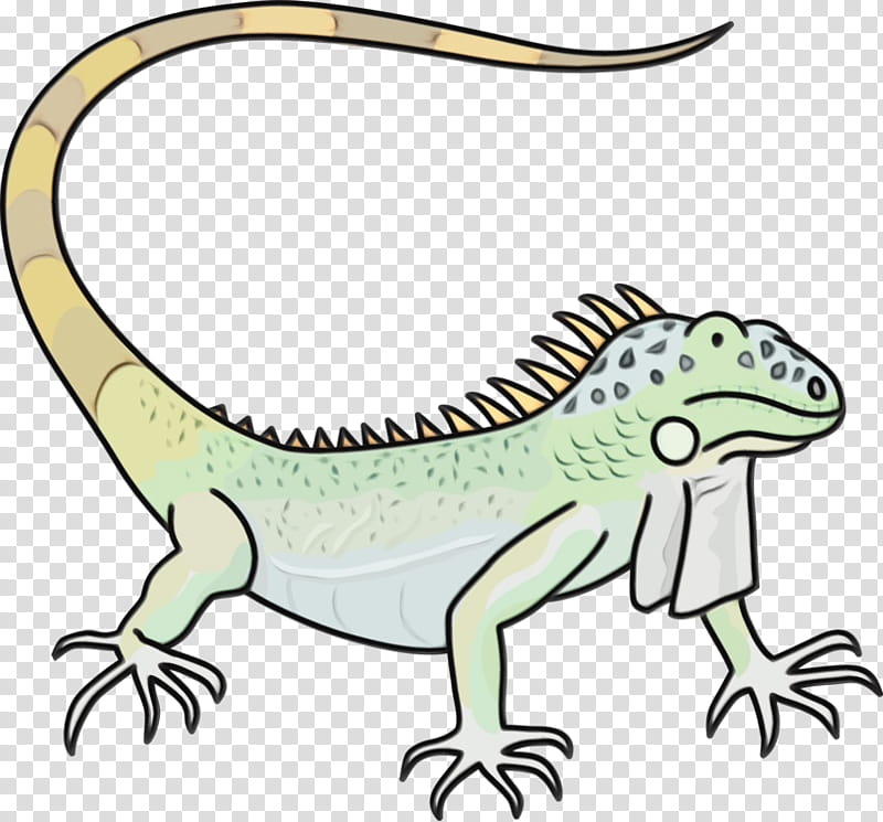 reptile lizard animal figure scaled reptile, Watercolor, Paint, Wet Ink, Iguanidae, Iguania, Terrestrial Animal, Dragon Lizard transparent background PNG clipart