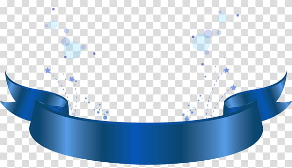 RES Blue Banner, blue ribbon transparent background PNG clipart