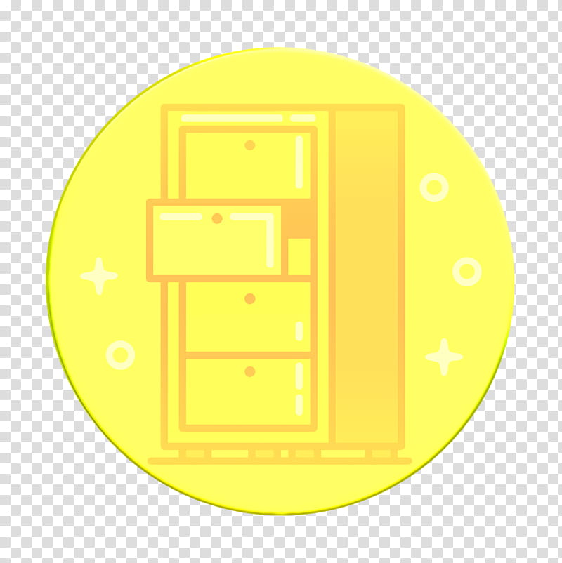archive icon chest icon drawer icon, Furniture Icon, Keep Icon, Save Icon, Icon, Yellow, Circle, Rectangle transparent background PNG clipart