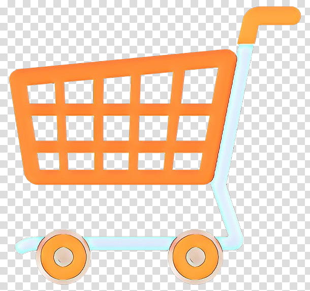 Shopping cart, Orange, Yellow, Vehicle, Baby Products, Plastic transparent background PNG clipart