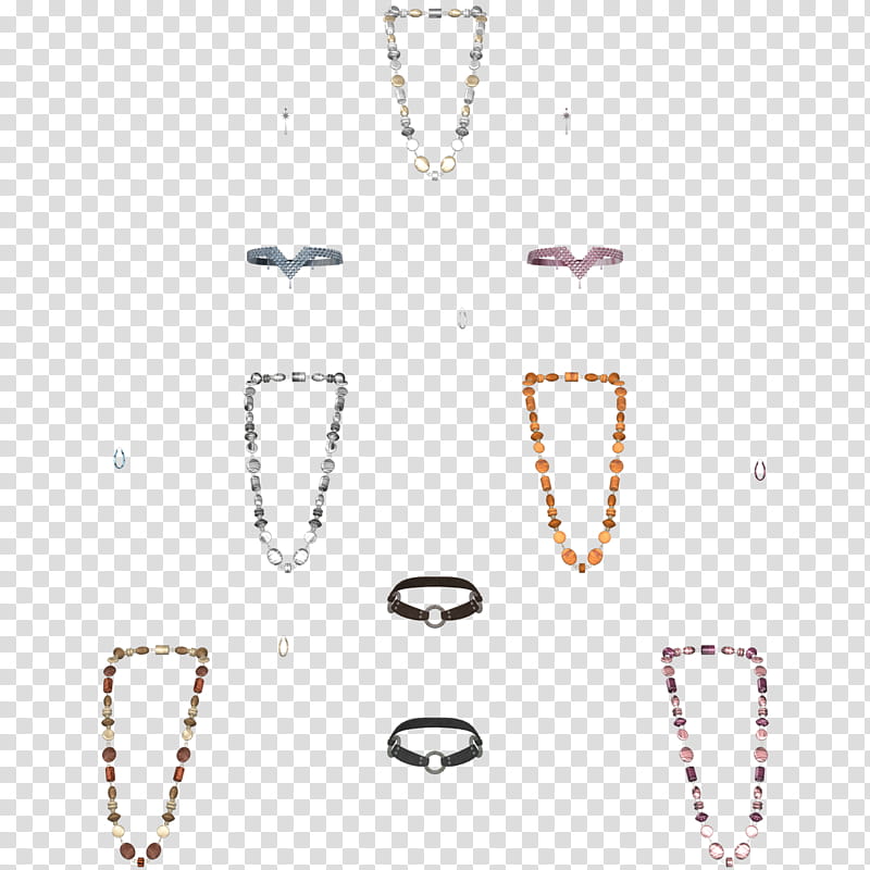 Jewelry , assorted-color accessory lot transparent background PNG clipart
