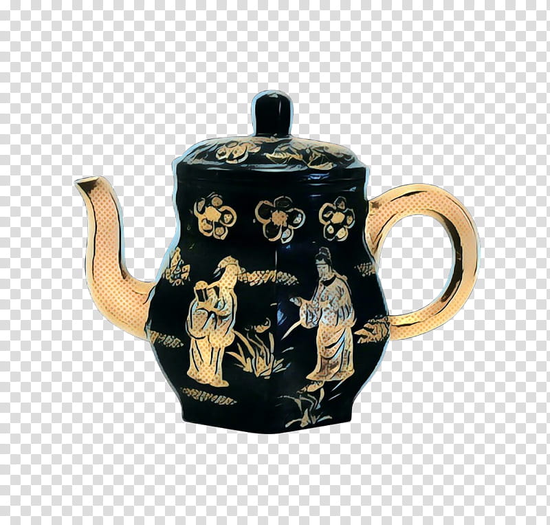 pop art retro vintage, Teapot, Tea Set, Yixing Clay Teapot, Yixing Ware, Mug, Coffee, Kettle transparent background PNG clipart