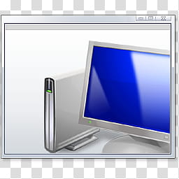 Windows Seven, gray flat screen computer monitor illustration transparent background PNG clipart