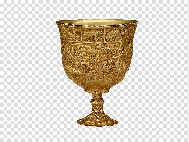 , brass floral goblet transparent background PNG clipart