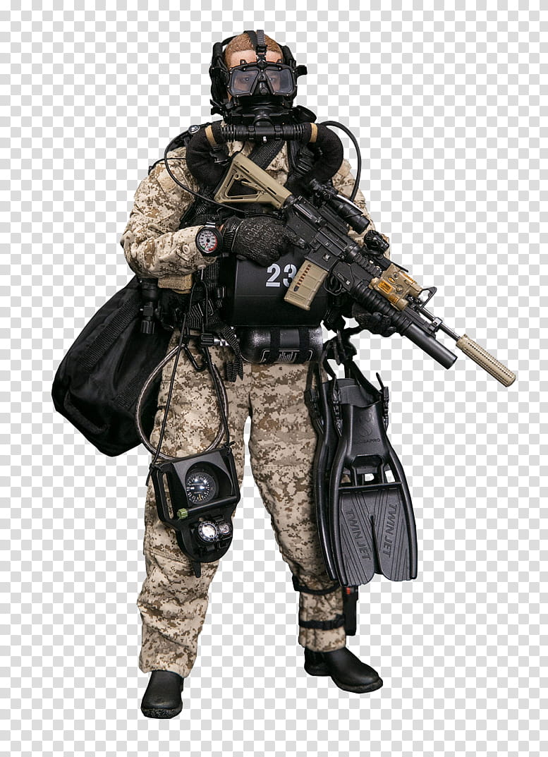 Gun, Soldier, United States Marine Corps Force Reconnaissance, Frogman, MARPAT, Diver, Marines, Special Forces transparent background PNG clipart