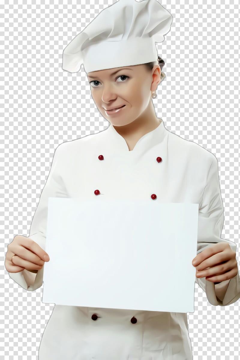 chef's uniform cook clothing uniform chief cook, Chefs Uniform, Gesture, Sleeve, Smile transparent background PNG clipart