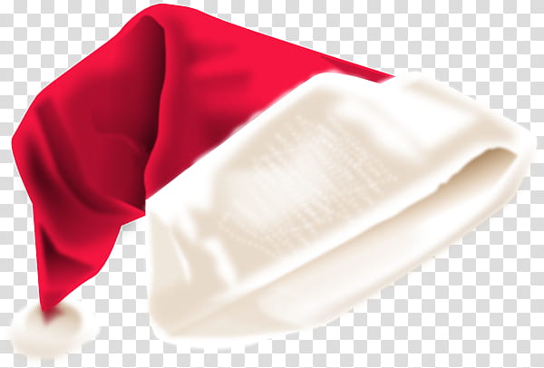 Christmas s, red and white Santa hat transparent background PNG clipart