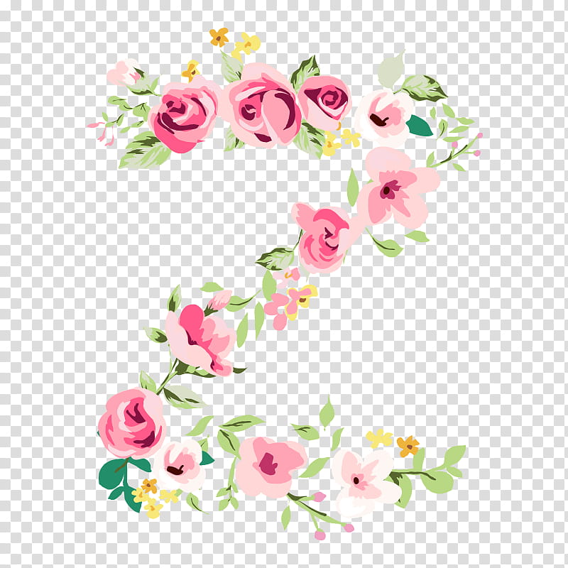 Pink Flower, Floral Design, Letter, English Alphabet, Cut Flowers, Plant, Petal, Bouquet transparent background PNG clipart