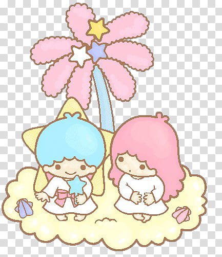 Iconos Little Twin Stars, teal and pink children d transparent background PNG clipart