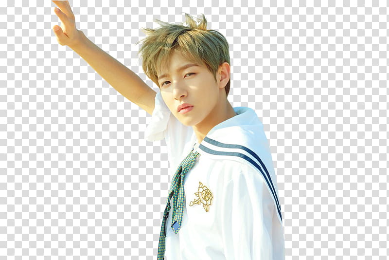 RENJUN NCT DREAM We Young, man wearing sailor shirt transparent background PNG clipart