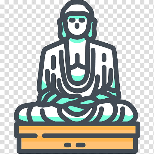 Buddha, Great Buddha Of Thailand, Standing Buddha, Statue, Buddhism, Green, Line, Logo transparent background PNG clipart