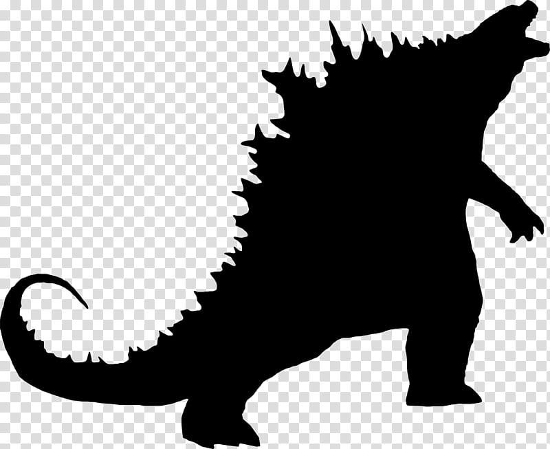 Godzilla Silhouette Renders transparent background PNG clipart.