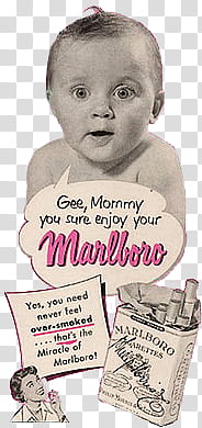 Vintage Cigarettes s, gee, mommy you sure enjoy your marlboro meme transparent background PNG clipart