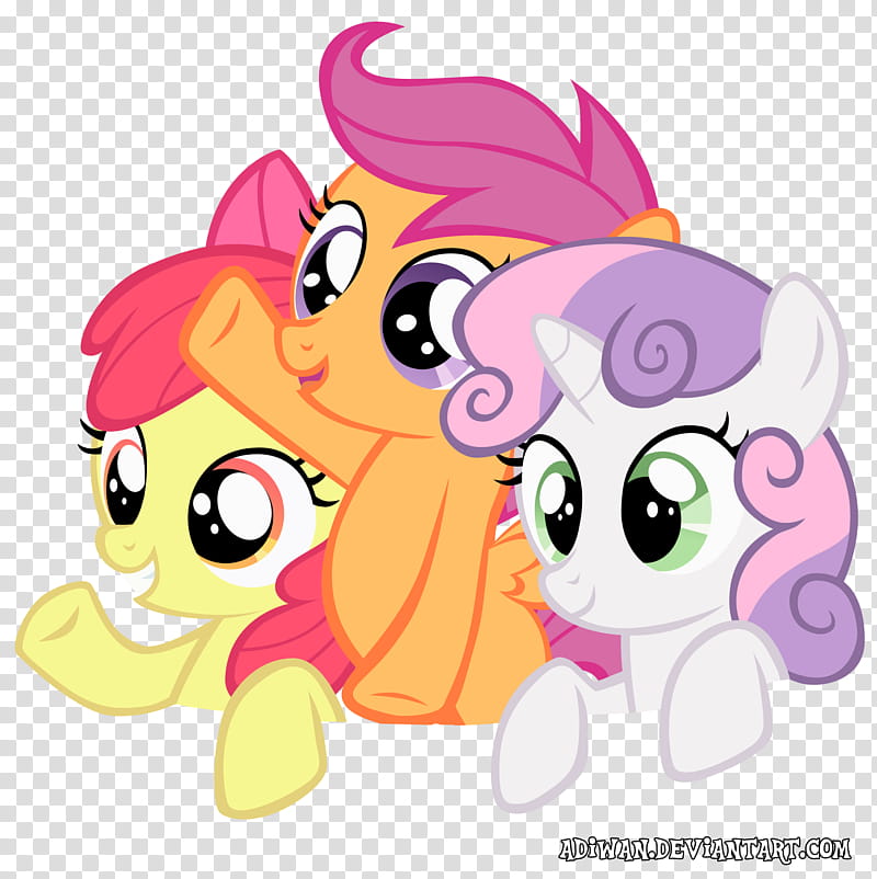 CMC Cheering, three My Little Pony character babies transparent background PNG clipart