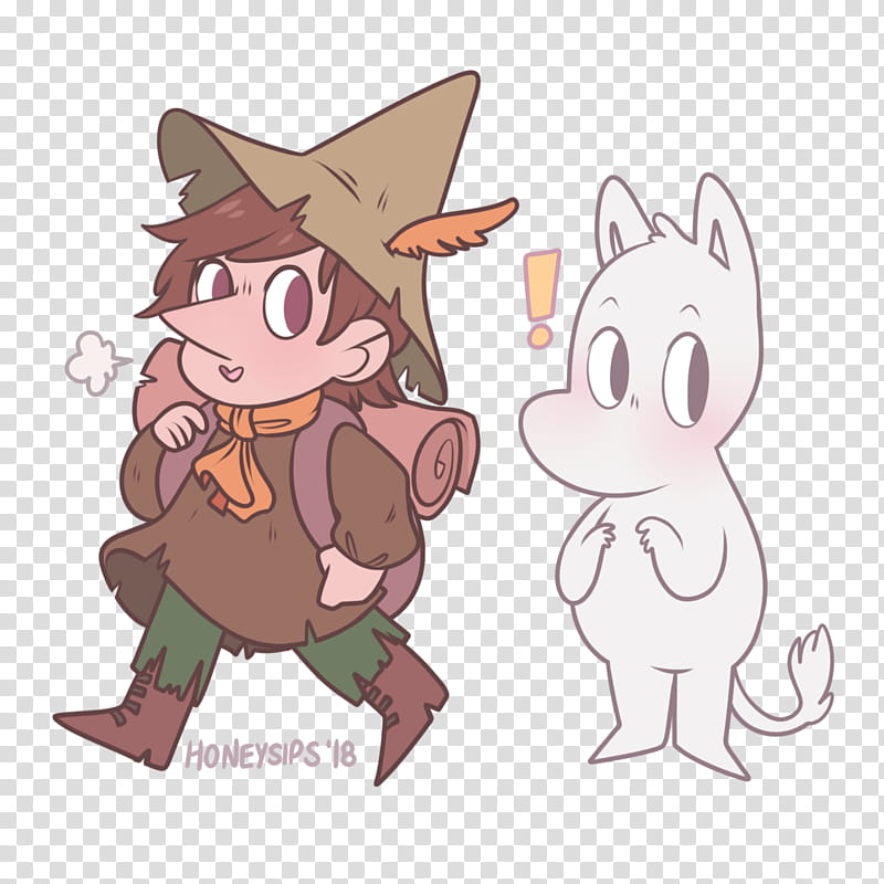Cat And Dog, Snufkin, Pig, Moomins, Character, Nose, Tail transparent background PNG clipart