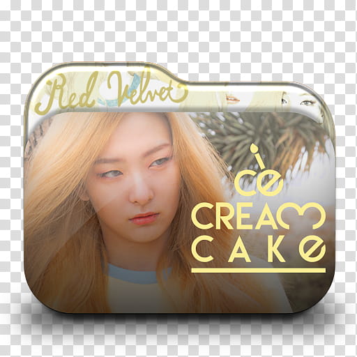 Red Velvet Ice Cream Cake Folder Icon Pack, RV Seulgi  transparent background PNG clipart