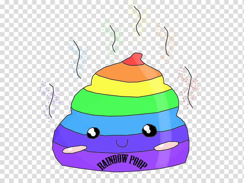 RAINBOW POOP!!, multicolored poop illustration transparent background PNG clipart