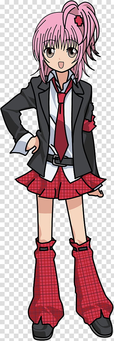 Amu Hinamori, girl anime character transparent background PNG clipart