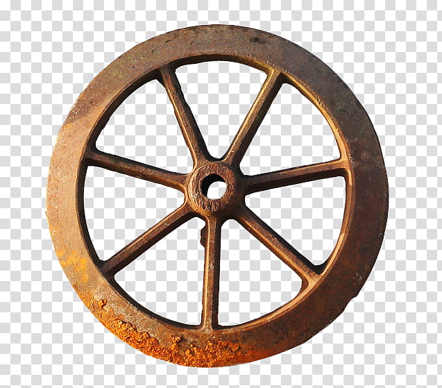 brown wooden ship wheel decor transparent background PNG clipart