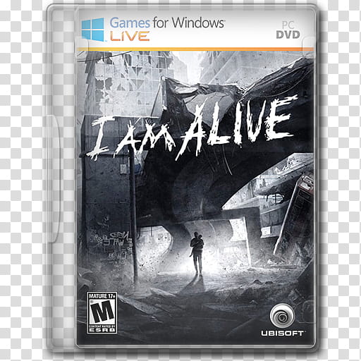 Icons Games ing DVD CASE NEW LOGO GFWL, I Am Alive, PC DVD I Am Alive case transparent background PNG clipart