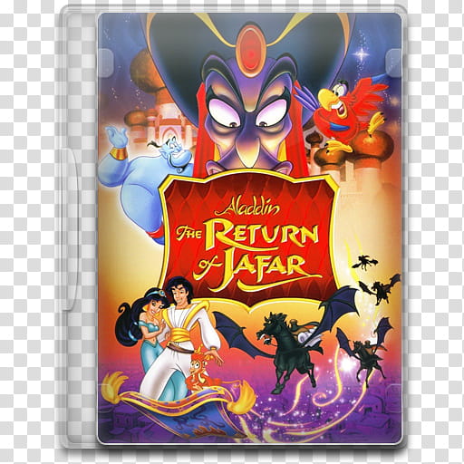 Movie Icon Mega , The Return of Jafar, Aladdin The Return of Jafar DVD transparent background PNG clipart