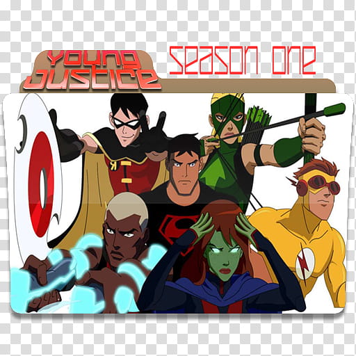 Young Justice complete seasons  and  icon , Young Justice season () transparent background PNG clipart