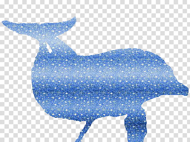 Silueta de Delfin Azul transparent background PNG clipart