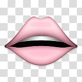 Aesthetic pink mega , pink lips transparent background PNG clipart