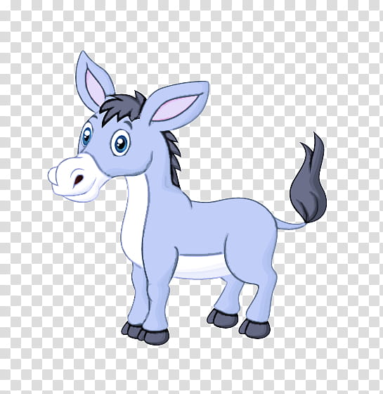 cartoon burro animal figure snout live, Cartoon, Live, Animation transparent background PNG clipart