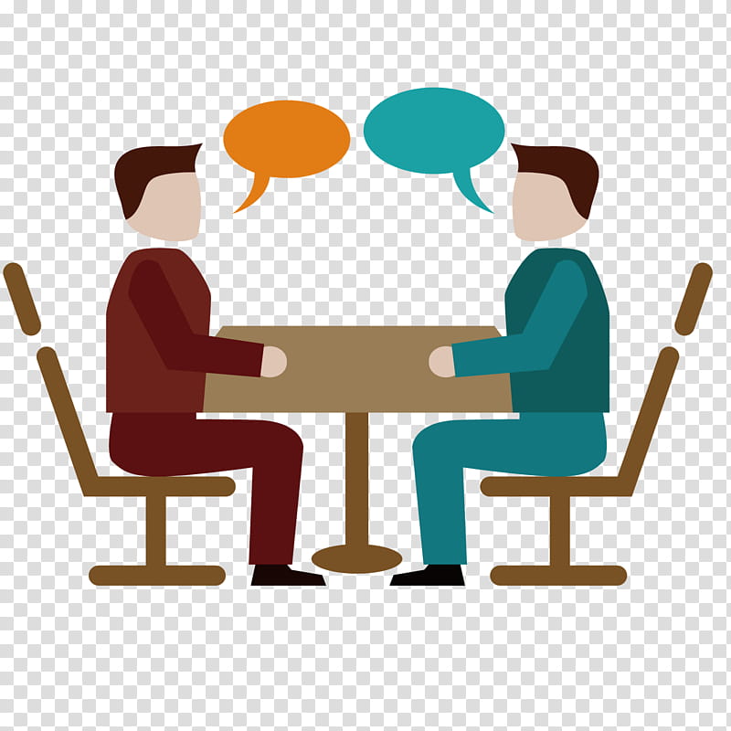 Table, Coaching, Drawing, Business Coaching, Furniture, Conversation, Cartoon, Sitting transparent background PNG clipart