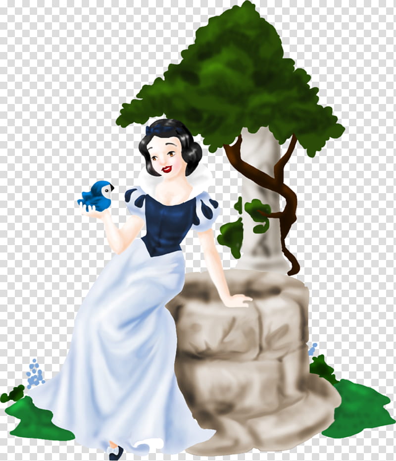 Disney&#;s Snow White, Snow White sitting on deep well illustration transparent background PNG clipart