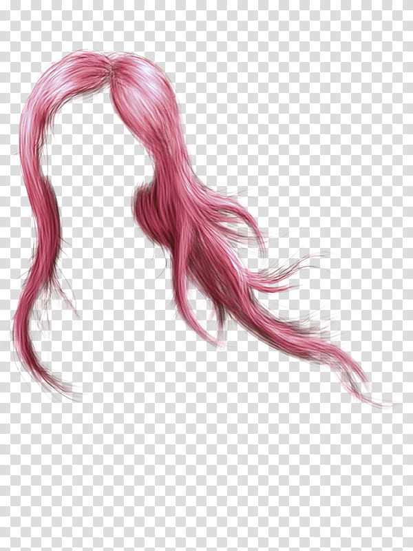 hair pink hairstyle wig hair coloring, Costume, Long Hair, Magenta, Step Cutting transparent background PNG clipart