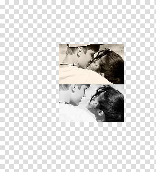 Jelena en Malibu Flou, man and woman kissing collage transparent background PNG clipart