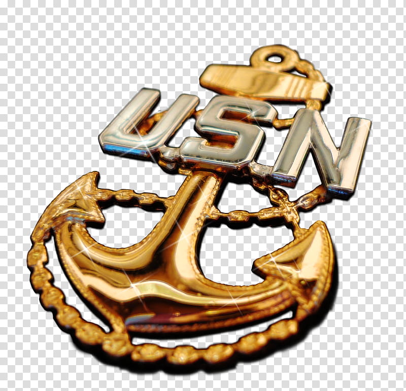CPO cover  anchor clear, gold USN anchor transparent background PNG clipart