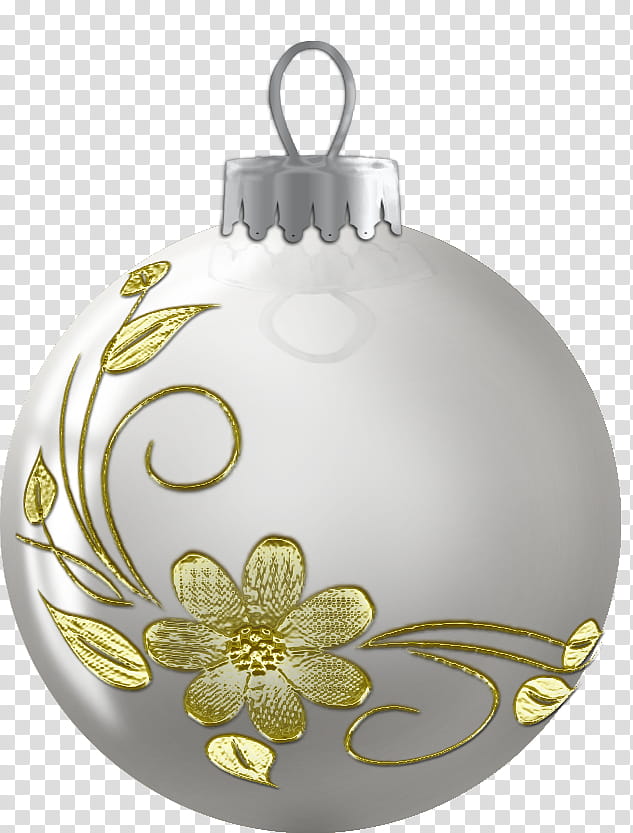 Silver Balls, brown and white christmas bauble illustration transparent background PNG clipart