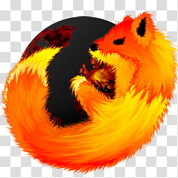 OniCrystal , orange and black fox illustration transparent background PNG clipart