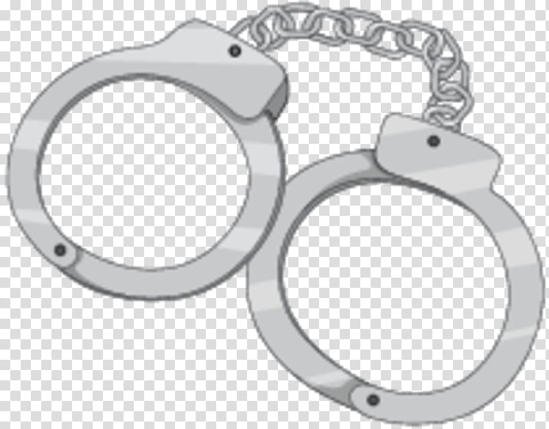 Silver, Silhouette, Handcuffs, Metal, Platinum transparent background PNG clipart