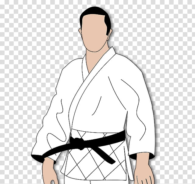 Jujutsu Martial Arts Uniform, Kimono, Karate Gi, Judogi, Brazilian Jiujitsu, Drawing, Brazilian Jiujitsu Gi, Japanese Martial Arts transparent background PNG clipart