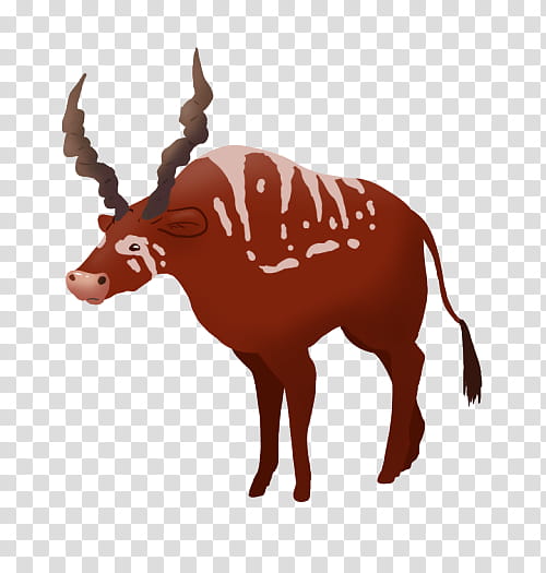 Cow, Kting Voar, Cattle, Antelope, Horn, Bovidae, Giant Muntjac, Tiger transparent background PNG clipart