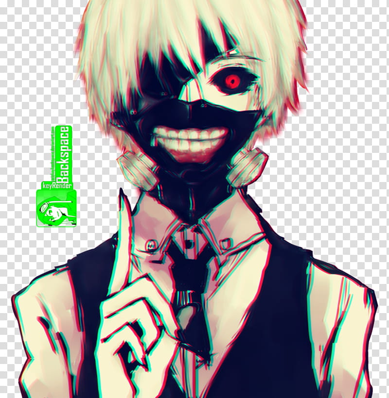 Kaneki Ken (Tokyo Ghoul), Render, male character transparent background PNG clipart