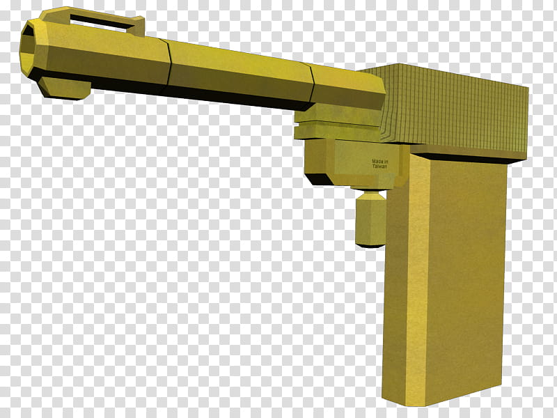 Golden Gun Replica transparent background PNG clipart