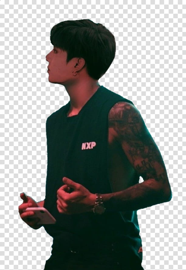 JEON JUNGKOOK TATTOO BTS BADBOY transparent background PNG clipart