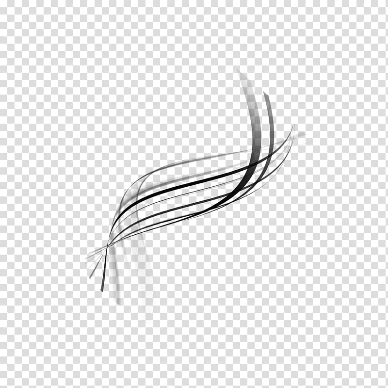 Abstract Aura II , black curved lines illustration transparent background PNG clipart