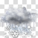 AccuWeather COLOR Weather Skin, white clouds and snowflakes transparent background PNG clipart