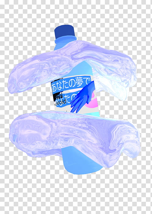 AESTHETIC GRUNGE, blue plastic bottle illustration transparent background PNG clipart