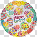 TNBrat Easter Fun , multicolored happy Easter decor transparent background PNG clipart