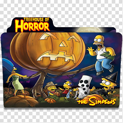 The Simpsons Treehouse of Horror Folder Icons, The Simpsons, Treehouse of Horror V transparent background PNG clipart