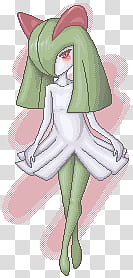 Pokemon Kirlia, girl anime character in white dress illustration transparent background PNG clipart