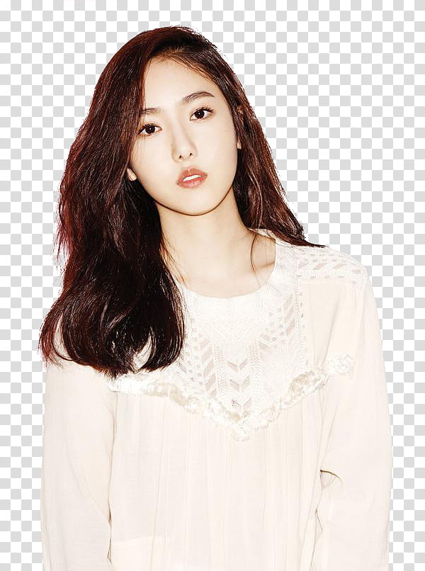 GFRIEND Oh Boy P, woman wearing white long-sleeved top transparent background PNG clipart