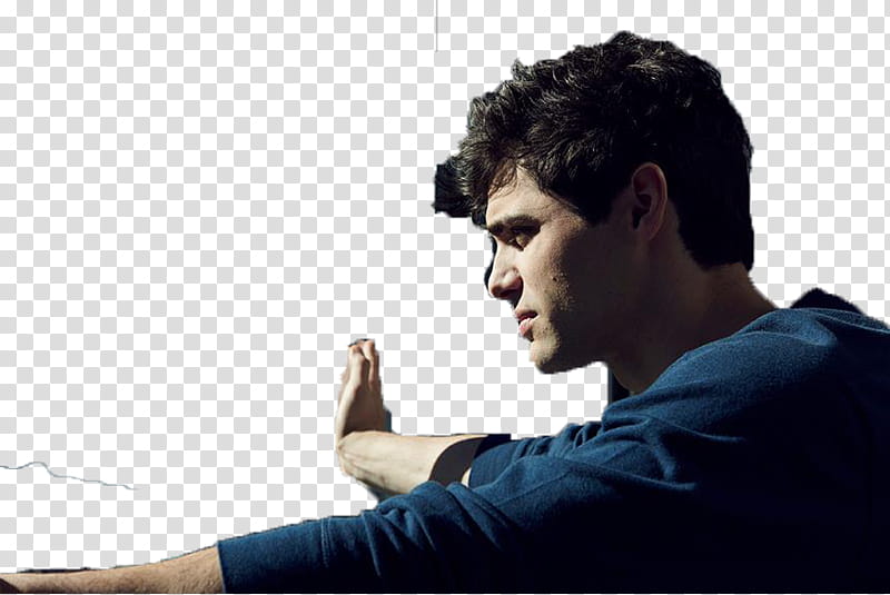 Matthew Daddario, man wearing black sweatshirt transparent background PNG clipart